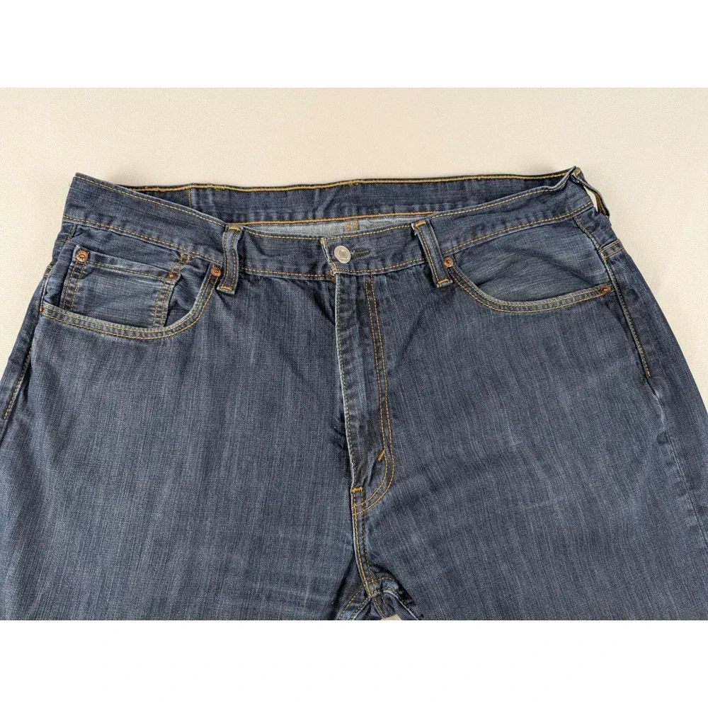 Levi's 569 Loose Straight Jeans Mens 38x34 Dark Wash Blue Denim Baggy Skater